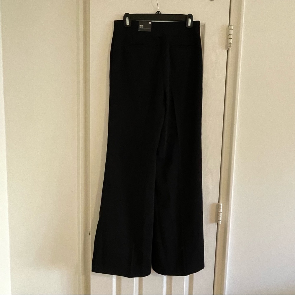 NWT Express high waisted seamed front wide leg trousers size 2R